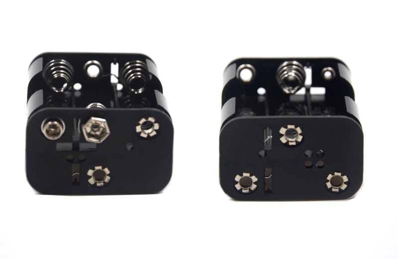 LAMPVPATH 3 Pcs 6 x 1.5V (9V) AA Battery Holder Leads with 3 Pcs 9V I Type Snap Connector Plastic Housing Two Layers Battery Case - Image 5